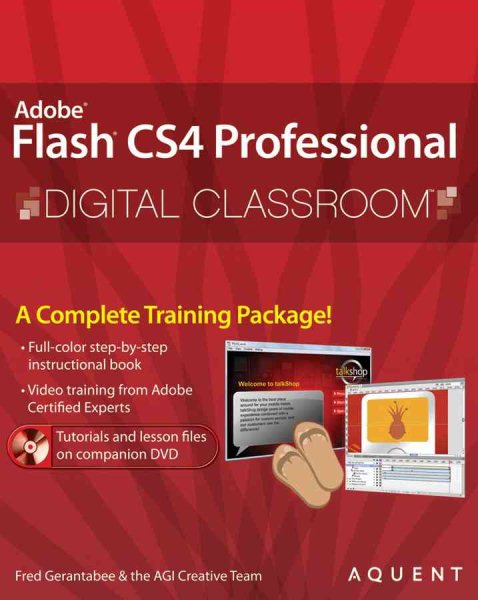 Flash CS4 Professional Digital Classroom, (Book and Video Training) cover