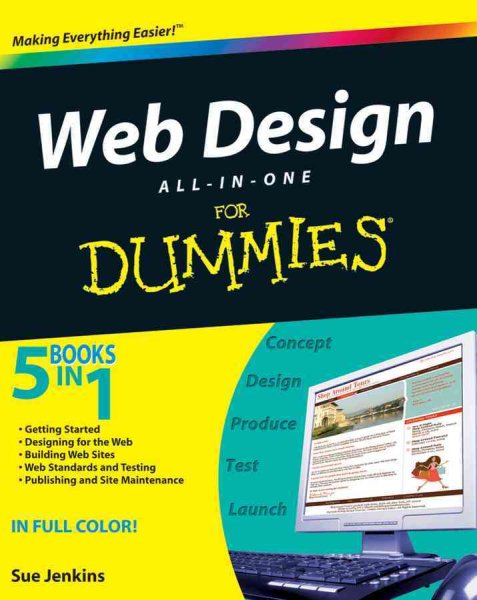 Web Design All-in-One For Dummies cover