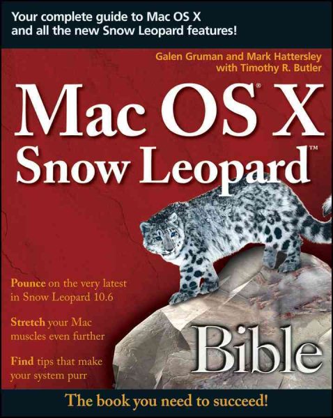 Mac OS X Snow Leopard Bible cover