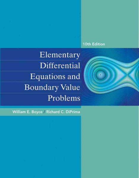 Elementary Differential Equations and Boundary Value Problems, 10th Edition cover