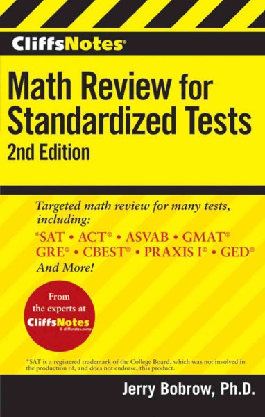 CliffsNotes Math Review for Standardized Tests, 2nd Edition (CliffsTestPrep) cover