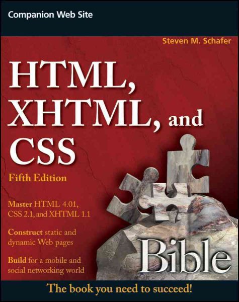 HTML, XHTML, and CSS Bible cover