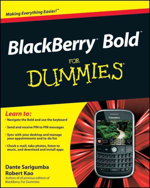 BlackBerry Bold For Dummies cover