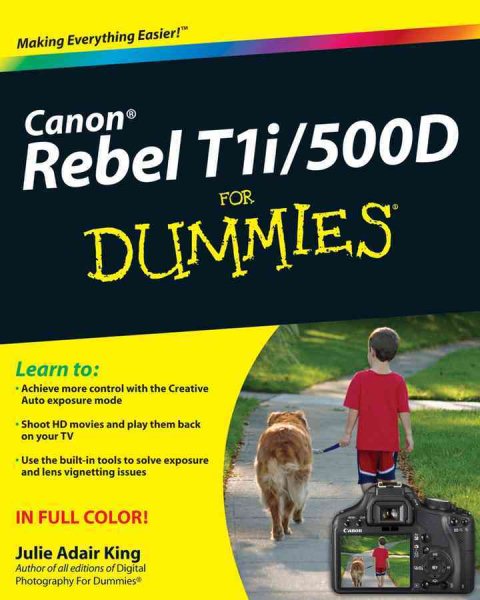 Canon EOS Rebel T1i / 500D For Dummies cover