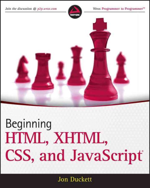 Beginning HTML, XHTML, CSS, and JavaScript cover