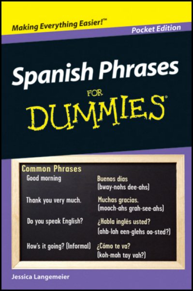 Spanish Phrases for Dummies cover