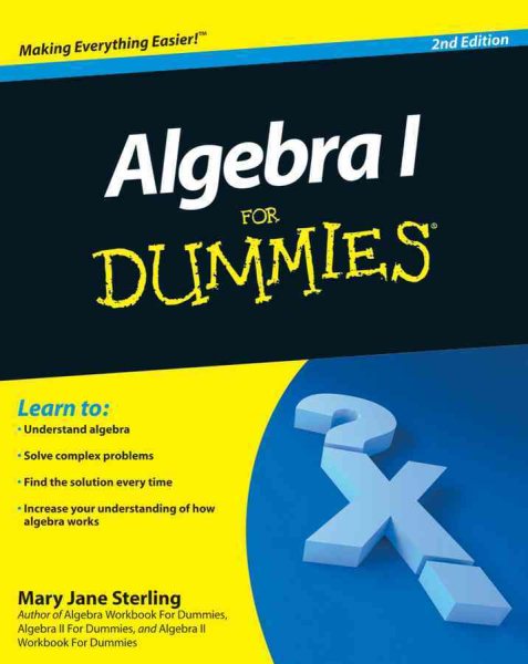 Algebra I For Dummies cover