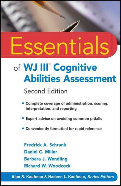 Essentials of WJ III Cognitive Abilities Assessment 2nd Edition cover