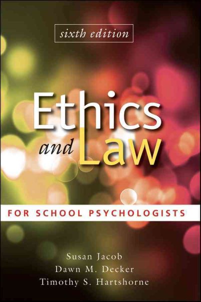 Ethics and Law for School Psychologists cover