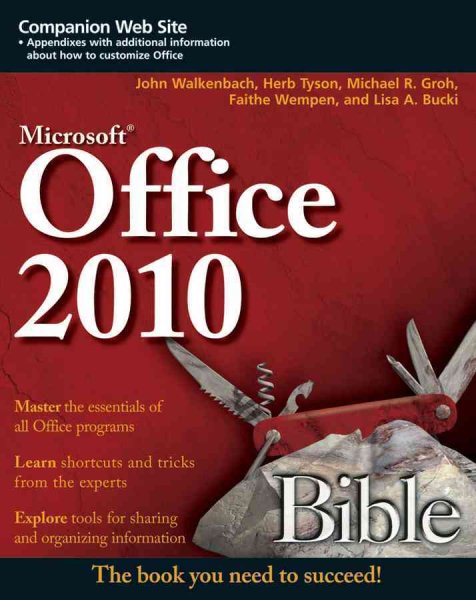 Microsoft Office 2010 Bible cover