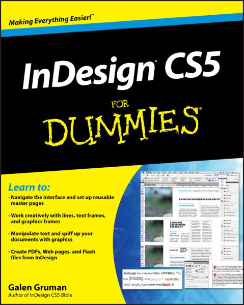 InDesign CS5 For Dummies cover
