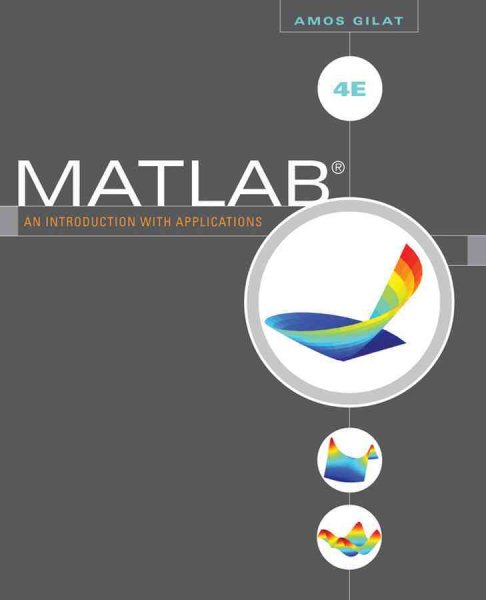 MATLAB: An Introduction with Applications cover