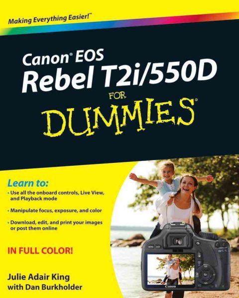 Canon EOS Rebel T2i / 550D For Dummies cover
