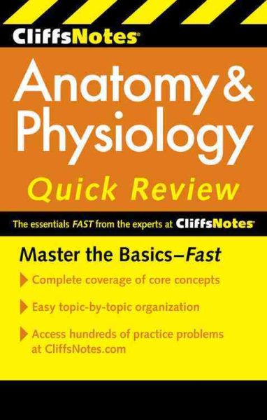 CliffsNotes Anatomy & Physiology Quick Review, 2ndEdition (Cliffsnotes Quick Review) cover