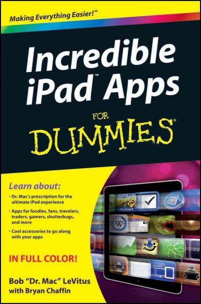 Incredible iPad Apps For Dummies cover