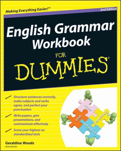English Grammar Workbook For Dummies, 2nd Edition cover