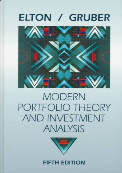 Modern Portfolio Theory and Investment Analysis cover