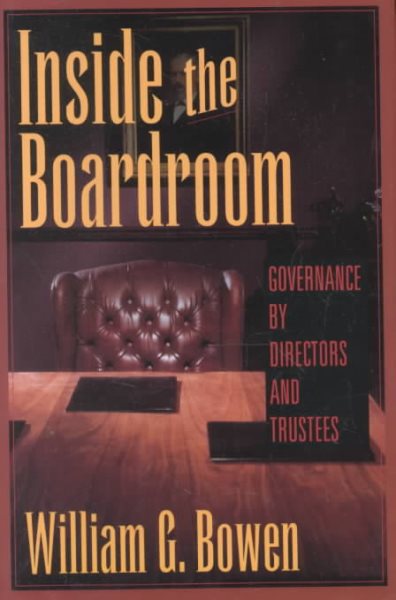 Inside the Boardroom: Governance by Directors and Trustees