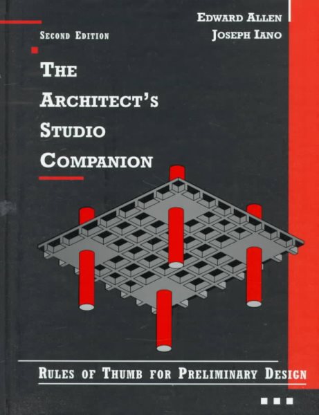 The Architect's Studio Companion: Rules of Thumb for Preliminary Design cover