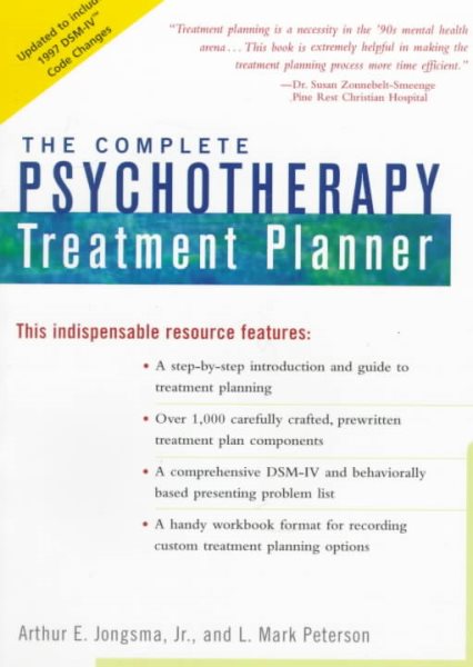 The Complete Psychotherapy Treatment Planner (Series in Clinical Psychology and Personality) cover