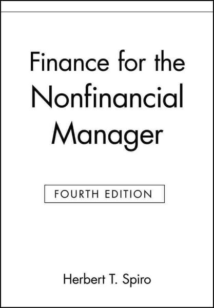 Finance for the Nonfinancial Manager