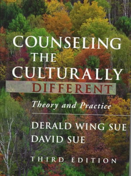Counseling the Culturally Different: Theory and Practice cover