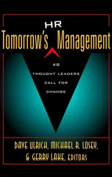 Tomorrow's HR Management: 48 Thought Leaders Call for Change cover