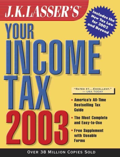 J.K. Lasser's Your Income Tax 2003 cover