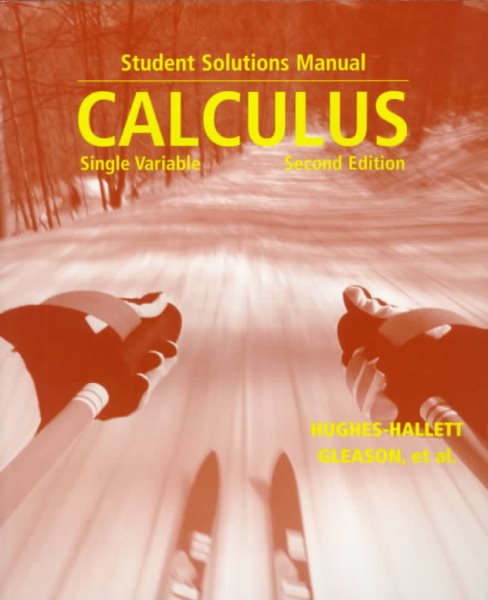 Calculus, Student Solutions Manual: Single Variable cover