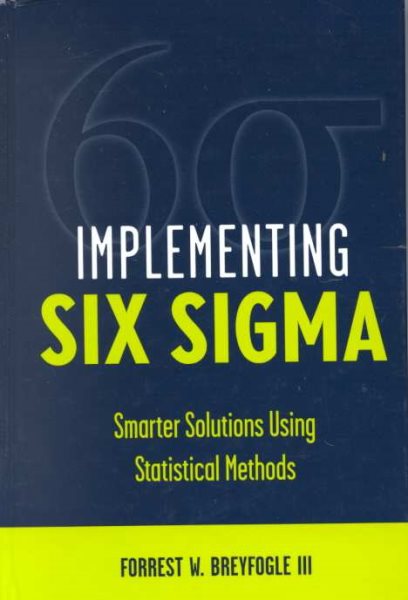 Implementing Six Sigma: Smarter Solutions Using Statistical Methods cover
