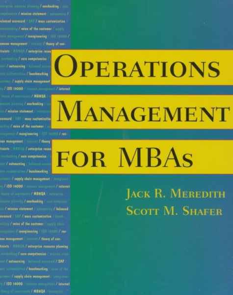 Operations Management for MBAs cover