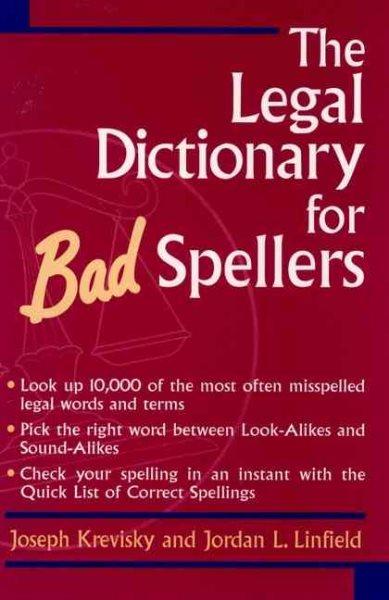 The Legal Dictionary for Bad Spellers cover