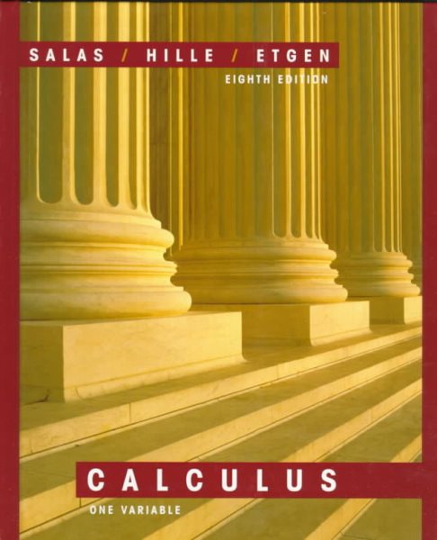 Calculus: One Variable, Eighth Edition cover