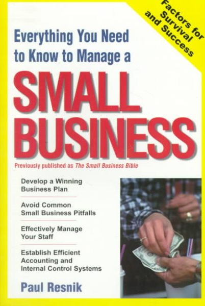 Everything You Need to Know to Manage Your Own Small Business cover
