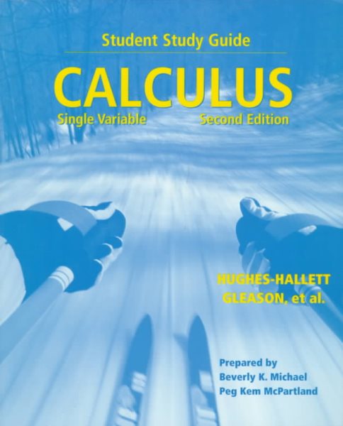 Calculus: Single Variable, 2nd Edition - Study Guide cover