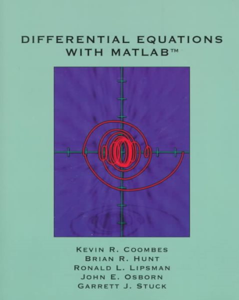 Differential Equations with MATLAB cover