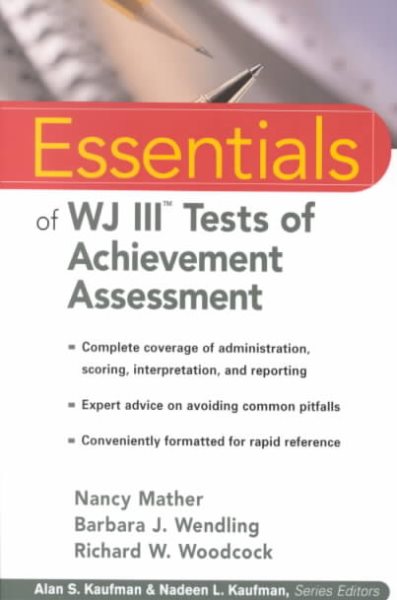 Essentials of WJ III Tests of Achievement Assessment cover