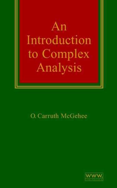 An Introduction to Complex Analysis cover