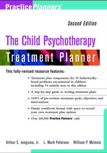 The Child Psychotherapy Treatment Planner, 2nd Edition cover