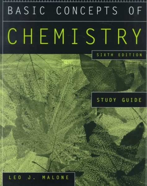 Basic Concepts of Chemistry, Study Guide cover