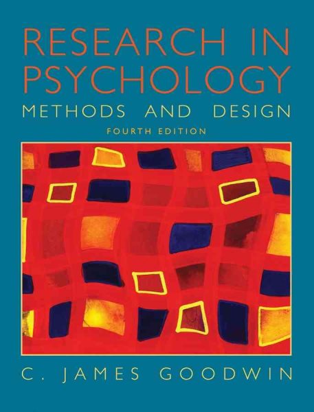 Research In Psychology: Methods and Design cover