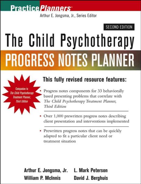 The Child Psychotherapy Progress Notes Planner (PracticePlanners) cover