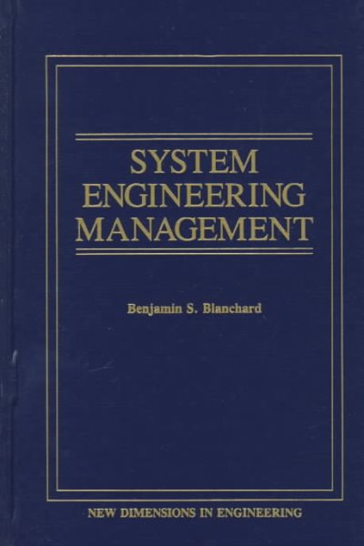 System Engineering Management (New Dimensions In Engineering Series) cover