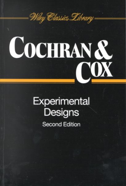 Experimental Designs, 2nd Edition cover