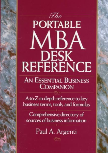 The Portable MBA Desk Reference: An Essential Business Companion (The Portable MBA Series) cover