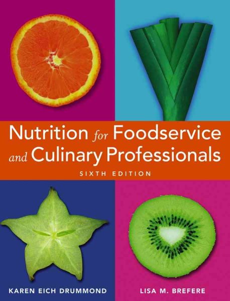 Nutrition for Foodservice and Culinary Professionals cover