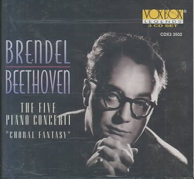 Alfred Brendel Plays Beethoven The 5 Piano Concerti "Choral Fantasy" 3 CD Set cover