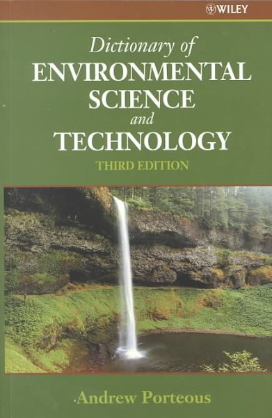 Dictionary of Environmental Science and Technology, 3rd Edition