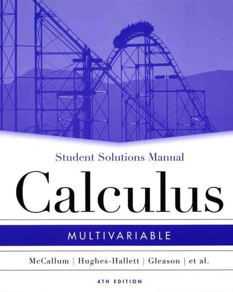 Multivariable Calculus, SSM: MV cover