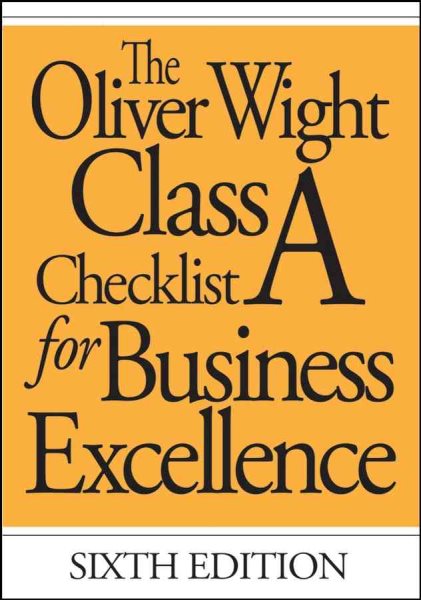 The Oliver Wight Class A Checklist for Business Excellence cover